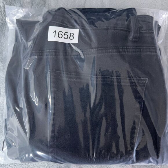 Divided By H&M Mom Jeans High Rise Womens Size 8 Black Five Design Pockets - Picture 12 of 12